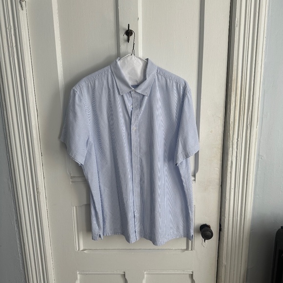Banana Republic Factory Seersucker Shirt 2XL - Picture 1 of 2